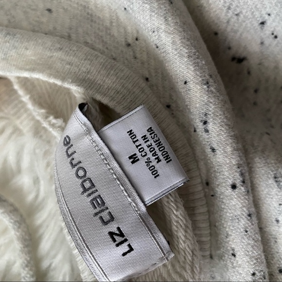 Speckled Print • Cozy Lace Up Neck Sweatshirt - Picture 6 of 7